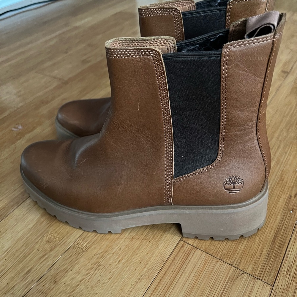 Timberland Tan Leather Chelsea Boots